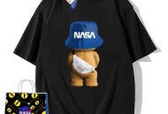NASA联名纯棉潮牌T恤+加大加厚电动车雨衣+回力百塔休闲鞋