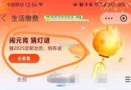 zfb-生活缴fei 页面上方 ,部分小伙伴有猜灯谜 ,有反馈有兴趣看看哈 ​​​